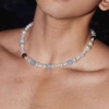 Natural Stone Pearl Men's Necklace | Handmade Collarbone Chain V2  40-45CM