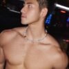 Natural Stone Pearl Men's Necklace | Handmade Collarbone Chain V2  40-45CM