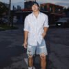 Men's Vintage Washed Destroyed Ripped Casual American Streetwear Shorts