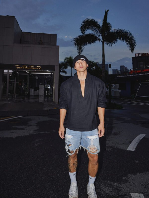 Men's Vintage Washed Destroyed Ripped Casual American Streetwear Shorts