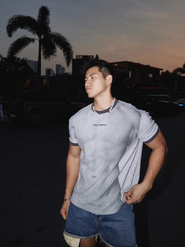26SS American Vintage Men's T-Shirt | Muscle Print Casual Top
